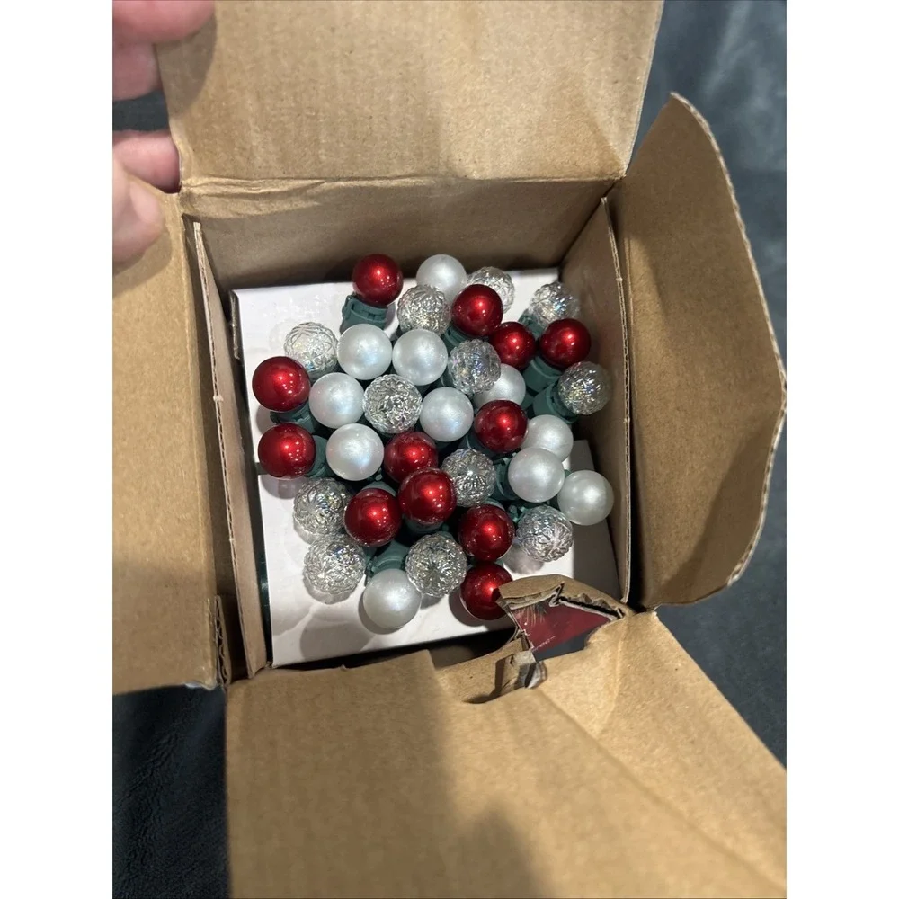 BOHON Christmas Lights Outdoor 24FT 70 LED G15 Multi Color Globe Christmas St...